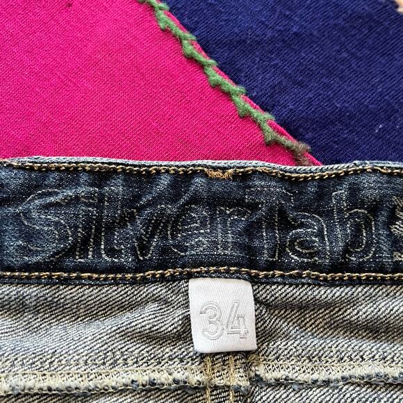 Levi’s Silvertab Faded Wide Leg Blue Jeans 36Wx32L - Picture 5 of 8